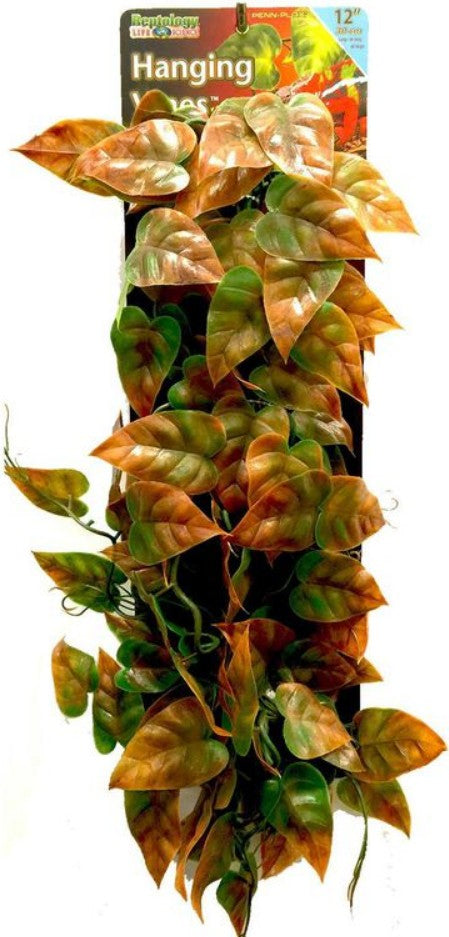 12" long Reptology Reptile Hanging Vine Green and Brown