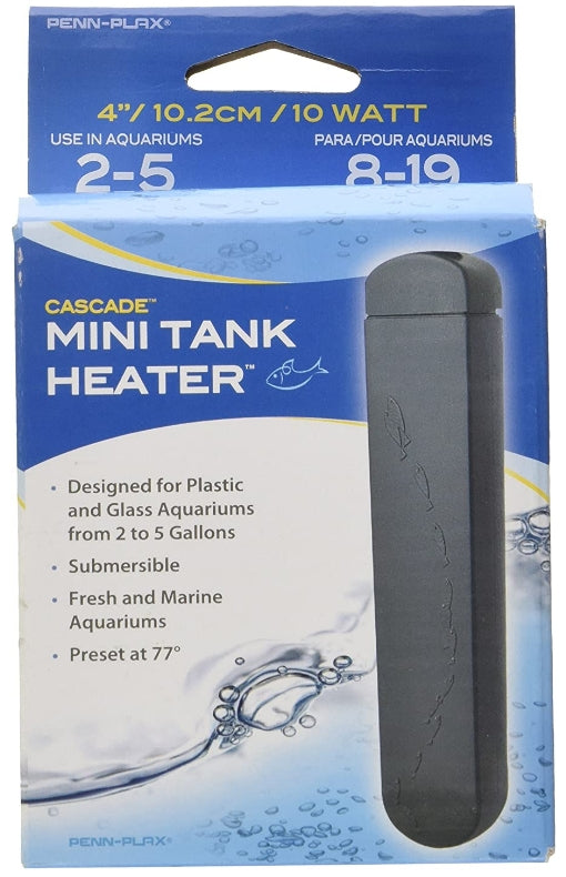 10 watt Penn Plax Cascade Plastic Safe Mini Heater