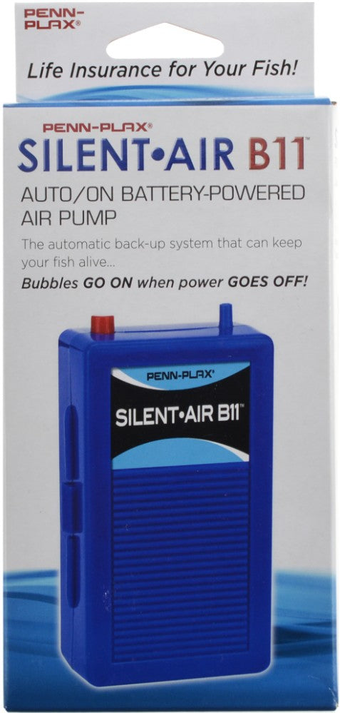 55 gallon Penn Plax Silent Air B11 Battery Powered Air Pump