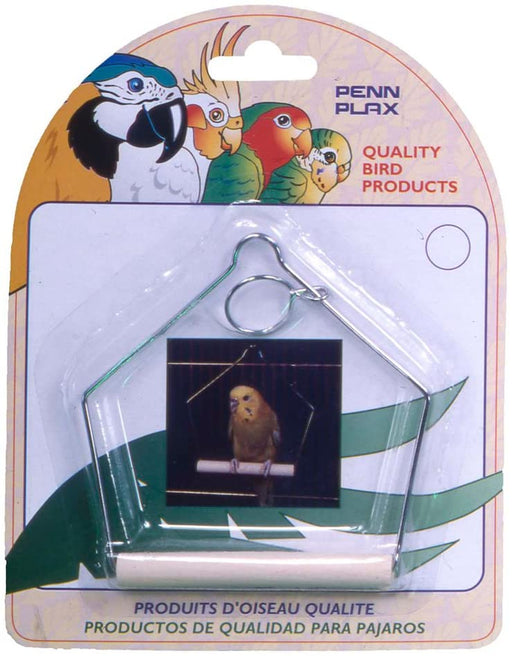 Small - 1 count Penn Plax Wooden Parakeet Swing