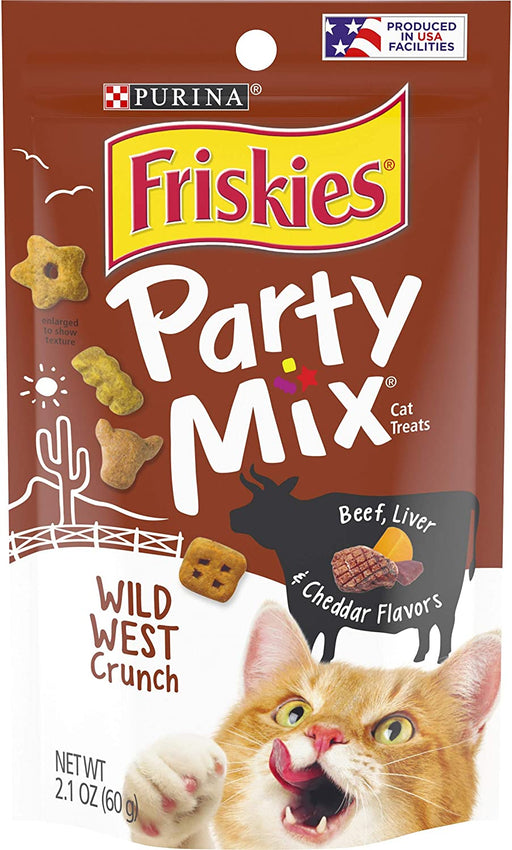 2.1 oz Friskies Party Mix Crunch Treats Wild West