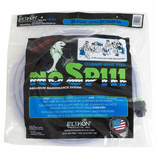 20' long - 1 count Python Products No Spill Clean and Fill Extension Tube