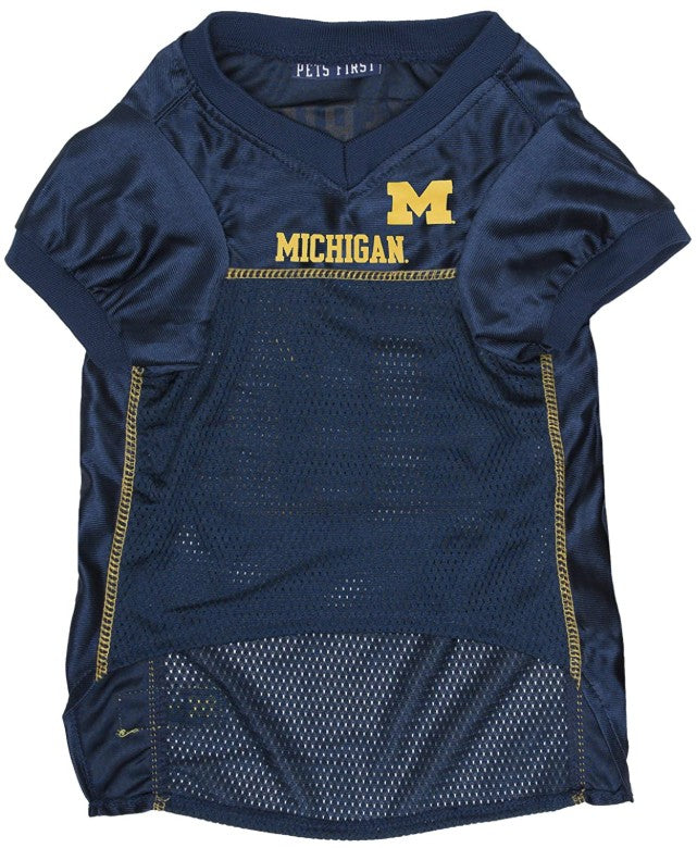 Medium - 1 count Pets First Michigan Mesh Jersey for Dogs