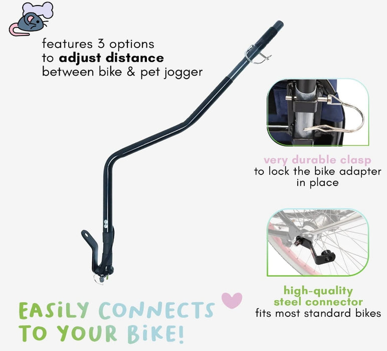 1 count Petique Bike Adapter for Pet Strollers