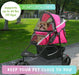 1 count Petique Revolutionary Pet Stroller for Dogs and Cats Supernova Pink