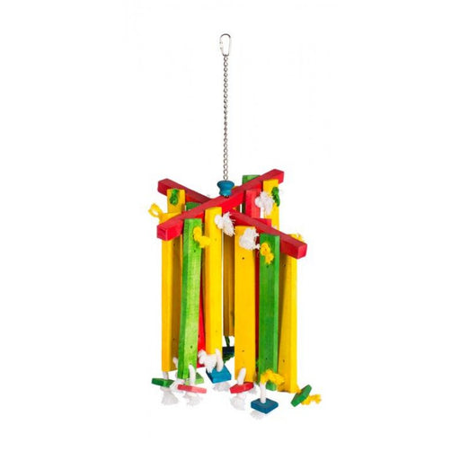 1 count Prevue Bodacious Bites Wood Chimes Bird Toy