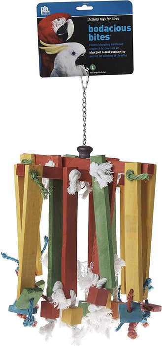 2 count Prevue Bodacious Bites Wood Chimes Bird Toy