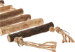 Large - 1 count Prevue Naturals Wood and Rope Ladder Bird Toy