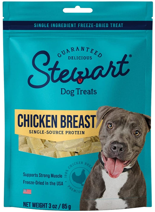 3 oz Stewart Freeze Dried Chicken Breast Treat Resealable Pouch
