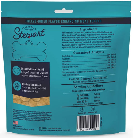 6 oz Stewart PuffTops Freeze Dried Bacon and Cheese Food Topper