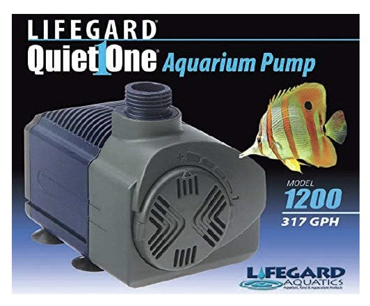 317 GPH Lifegard Aquatics Quiet One Pro Series Aquarium Pump