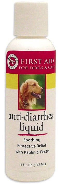 4 oz Miracle Care Anti-Diarrhea Liquid for Dogs and Cats