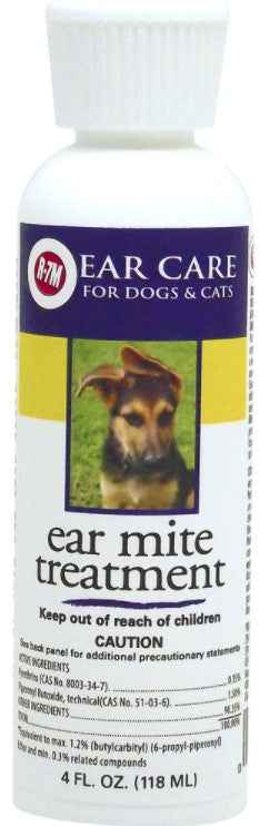 4 oz Miracle Care Ear Mite Treatment for Dogs and Cats