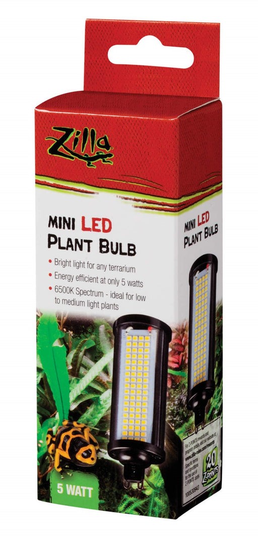 5 watt Zilla Mini LED Plant Bulb 6500K fro Low to Medium Light Plants in Terrariums