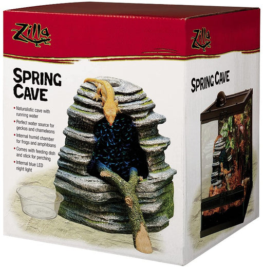1 count Zilla Spring Cave with Running Water for Geckos and Chameleons