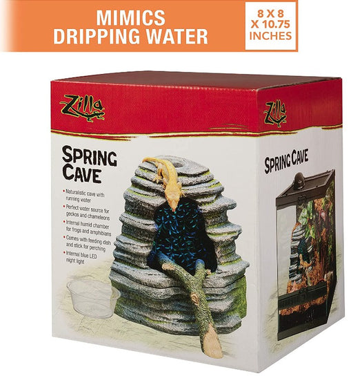 1 count Zilla Spring Cave with Running Water for Geckos and Chameleons