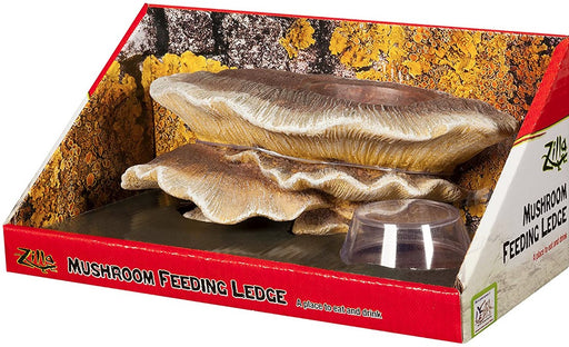1 count Zilla Mushroom Feeding Ledge for Eating and Drinking Reptiles