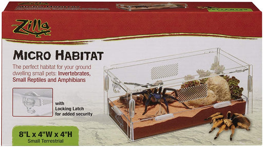 Small - 1 count Zilla Micro Habitat Terrestrial for Ground Dwelling Small Pets