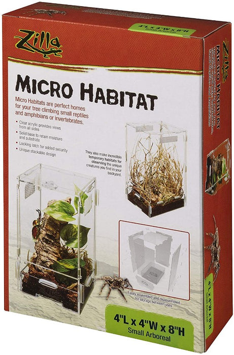 Small - 1 count Zilla Micro Habitat Arboreal Home for Tree Dwelling Small Pet