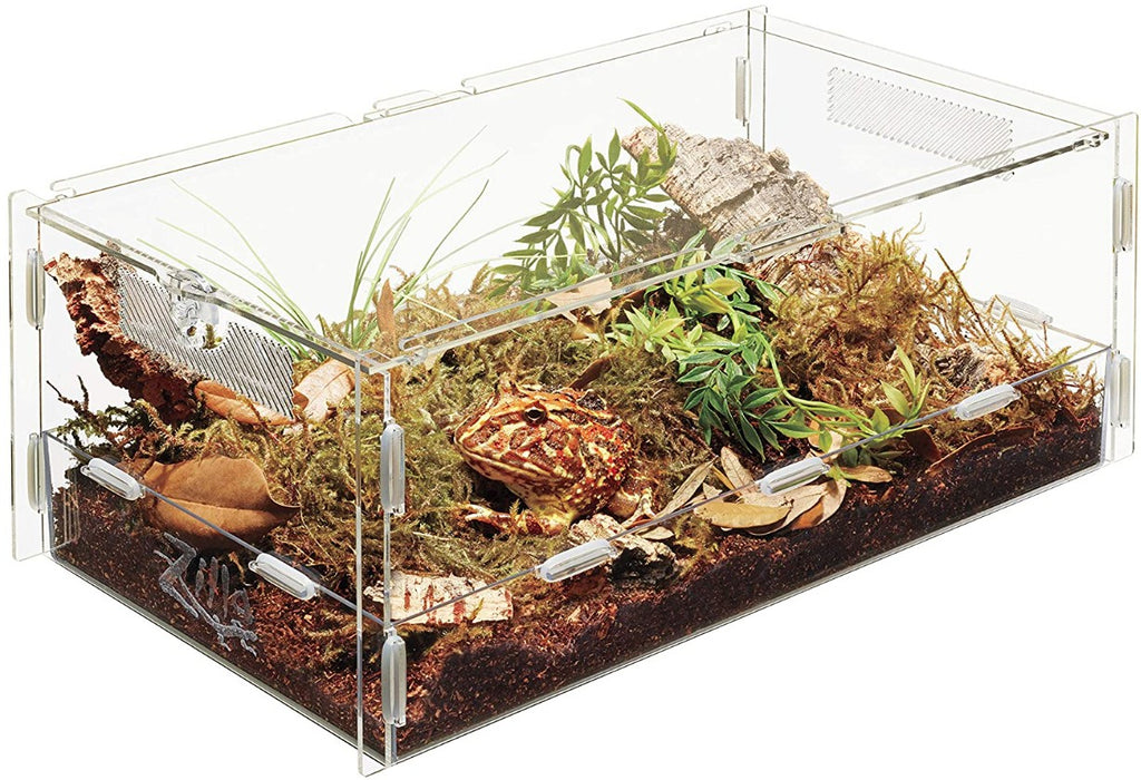 Large - 1 count Zilla Micro Habitat Terrestrial for Ground Dwelling Small Pets