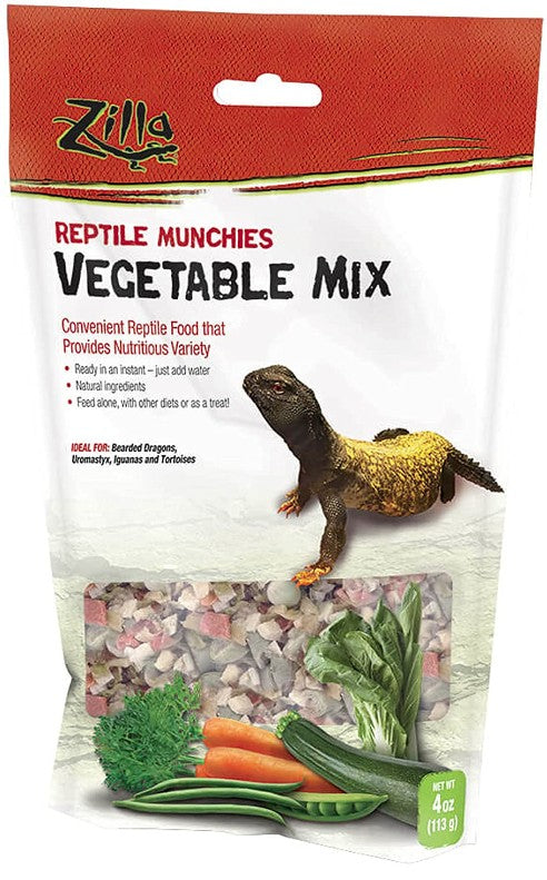 4 oz Zilla Reptile Munchies Vegetable Mix