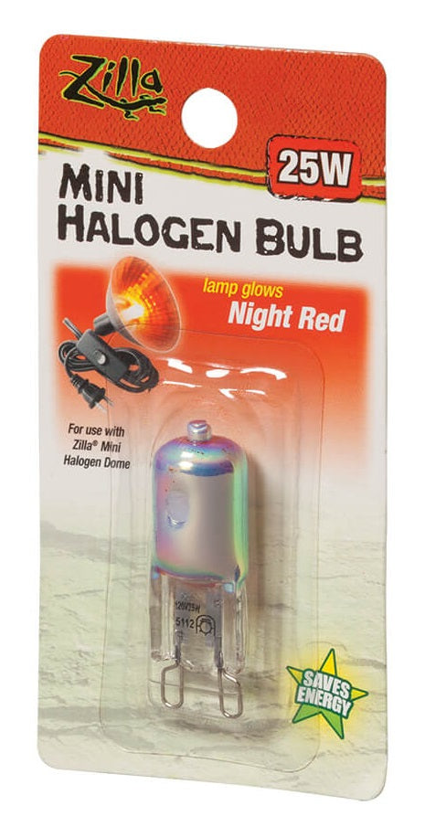 25 watt Zilla Mini Halogen Bulb Night Red