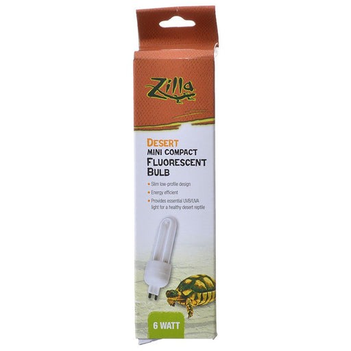 1 count Zilla Mini Compact Fluorescent Bulb Desert 6 Watt