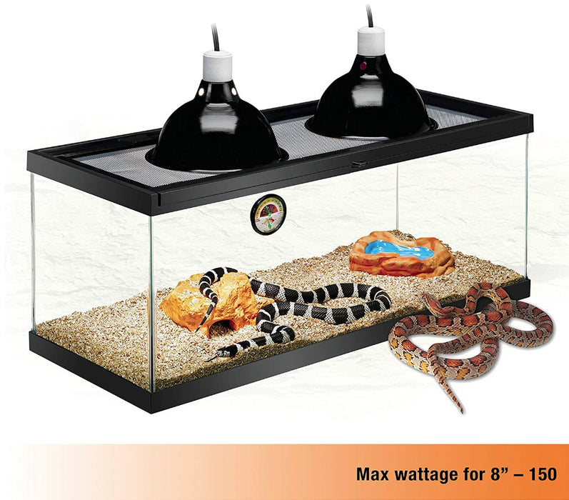 150 watt Zilla Premium Reflector Dome Provides Light and Heat for Reptiles
