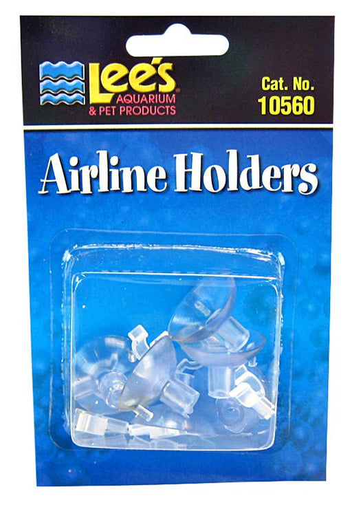 6 count Lees Aquarium Airline Holders with Suction Cups