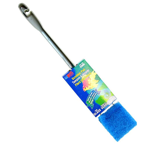 6 count Lees Coarse Scrubber Pad with Handle for Glass Aquariums