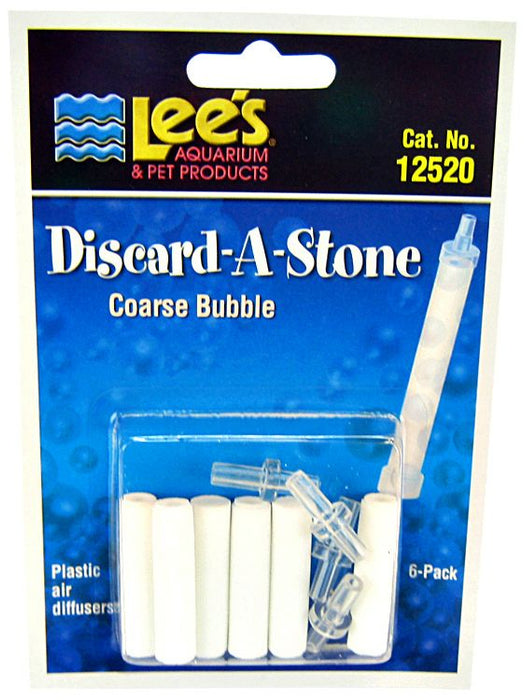 6 count Lees Discard-A-Stone Diffuser Coarse Bubble