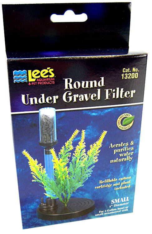 1 gallon Lees Under Gravel Filter for Fish Bowls