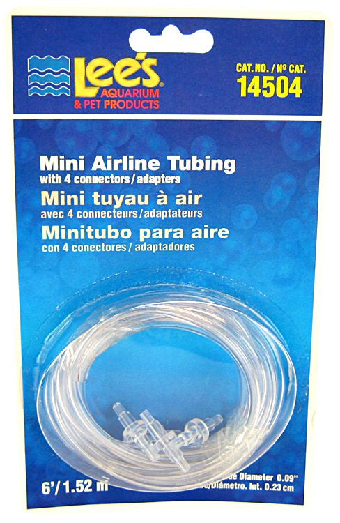 1 count Lees Mini Airline Tubing with 4 Connectors