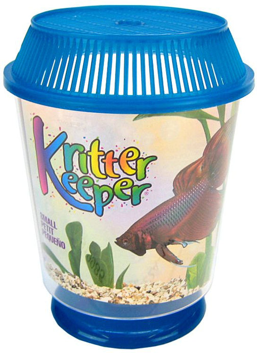 Small - 1 count Lees Kritter Keeper Round for Fish, Insects or Crickets