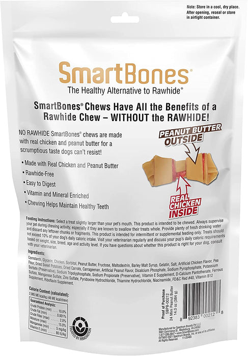 24 count SmartBones Rawhide Free Peanut Butter Bones Mini