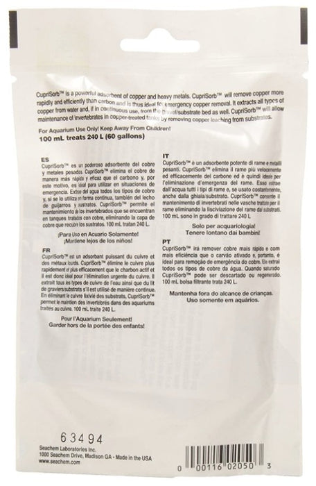 100 mL Seachem CupriSorb Powerful Adsorbent of Copper and Heavy Metals for Aquariums