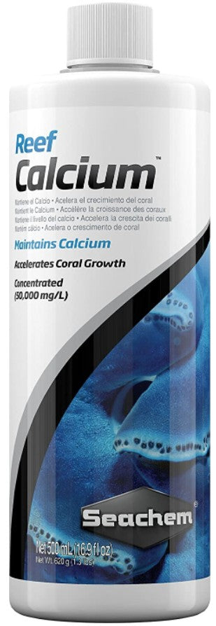 16.9 oz Seachem Reef Calcium Maintains Calcium and Accelerates Coral Groth in Aquariums