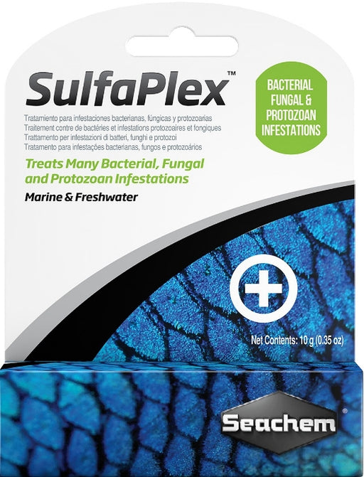 0.4 oz Seachem Sulfaplex Bacterial, Fungal and Protozoan Treatment