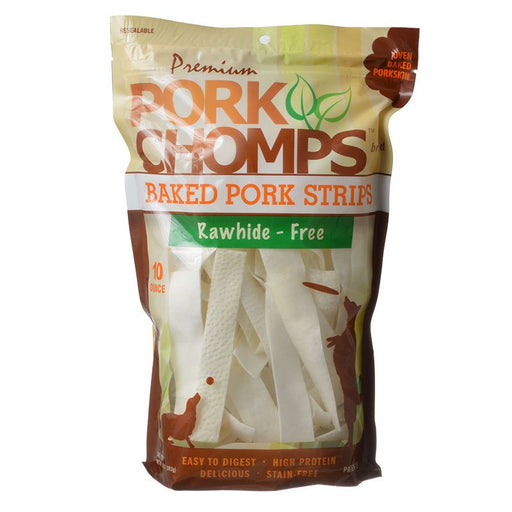10 oz Pork Chomps Premium Baked Pork Strips