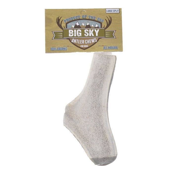 1 count Big Sky Antler Chews Large Split