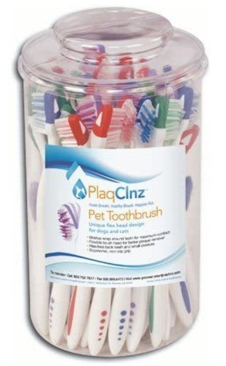 48 count PlaqClnz Pet Toothbrushes for Dogs and Cats