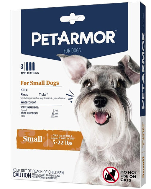 3 count PetArmor Flea and Tick Treatment for Small Dogs (5-22 Pounds)