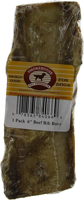 8 count Smokehouse Rib Bone Small Natural Dog Chew Treat