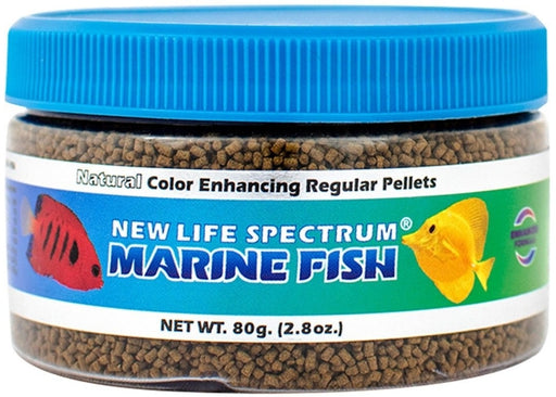 80 gram New Life Spectrum Marine Fish Food Regular Sinking Pellets