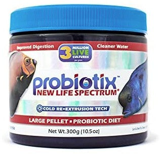 1200 gram (4 x 300 gm) New Life Spectrum Probiotix Probiotic Diet Large Pellet