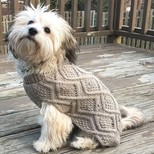 XX-Large - 1 count Fashion Pet Outdoor Dog Fisherman Dog Sweater Taupe