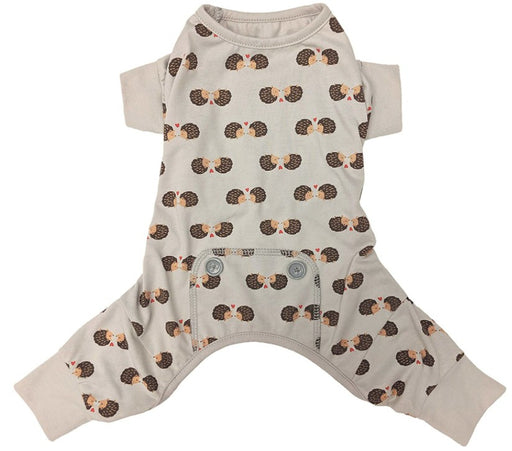 Small - 1 count Fashion Pet Hedgehog Dog Pajamas Gray