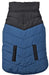 X-Large - 1 count Fashion Pet Reversible Color Block Puffer Dog Jacket Blue