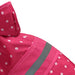 Small - 1 count Fashion Pet Polka Dot Dog Raincoat Pink