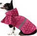Medium - 1 count Fashion Pet Polka Dot Dog Raincoat Pink